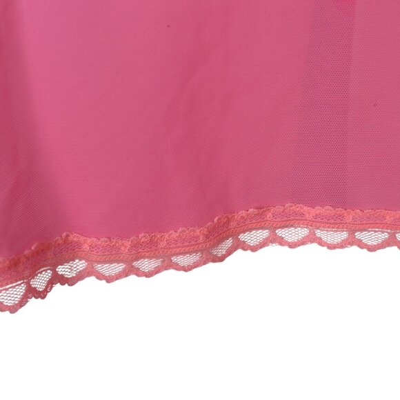 La Senza Hot Pink Babydoll Lingerie Sheer Size Medium - Picture 4 of 7